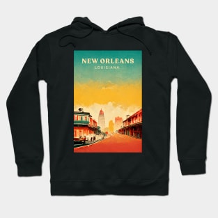 New Orleans Retro Travel Hoodie